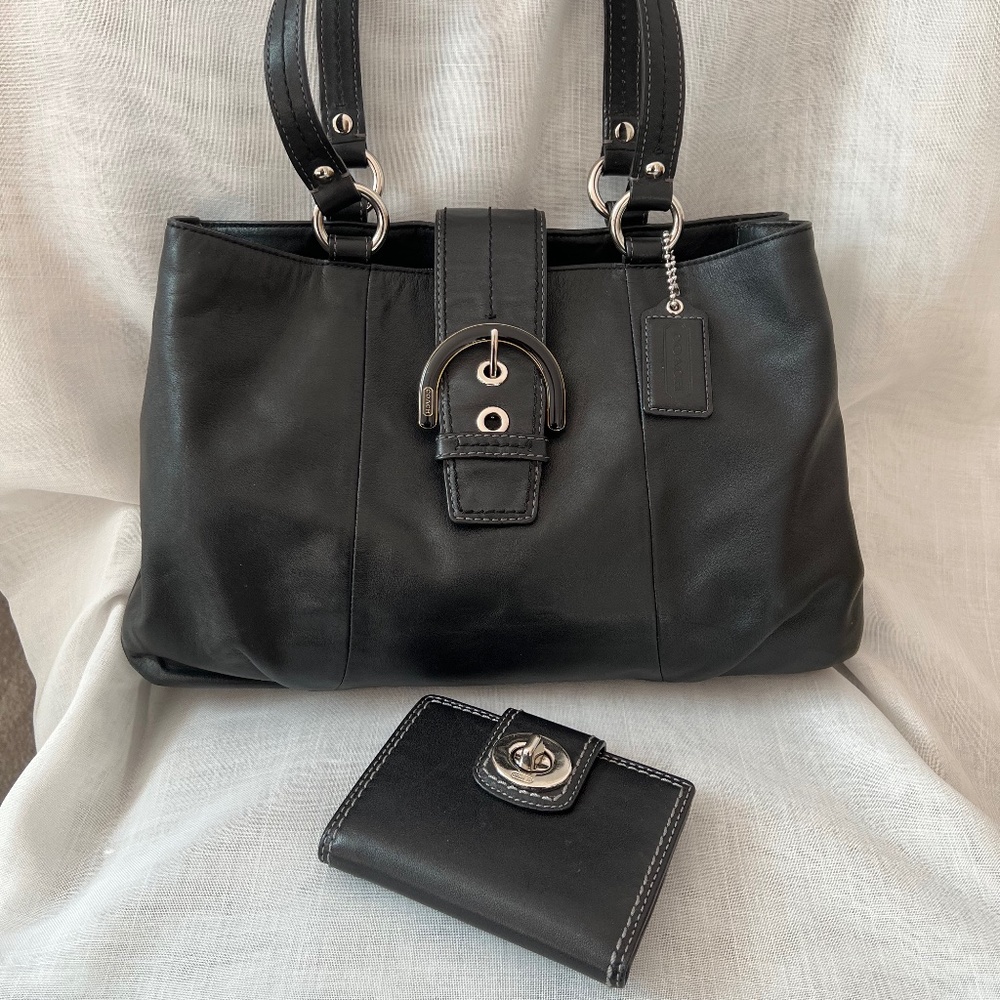 Vintage Coach Bag with Wallet
